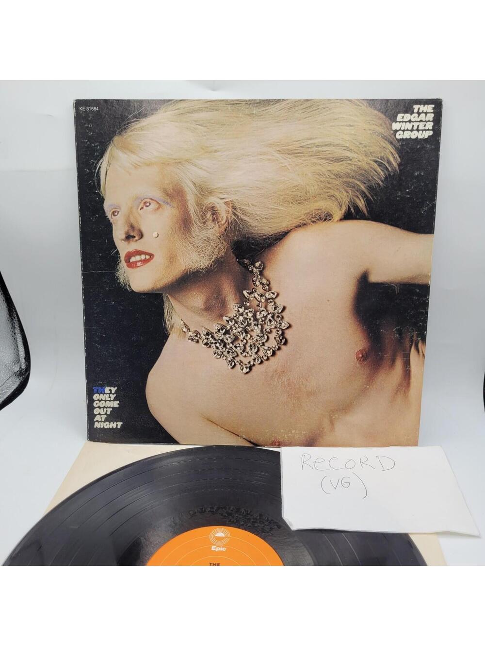 The Edgar Winter Group They Only Come Out At Night Vinyl Record LP 1977 VG